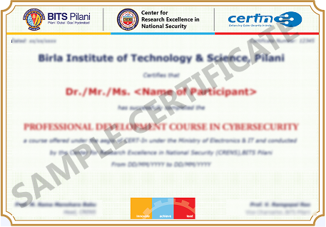 Sample Certificate